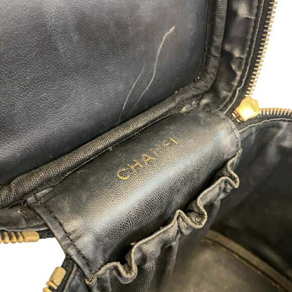 CHANEL Black Logo Pouch - Picture 8 of 12